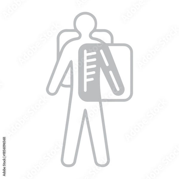 Obraz Human X-ray Body Scan Icon