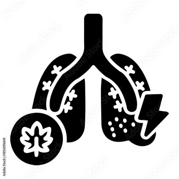 Obraz Lung health icon