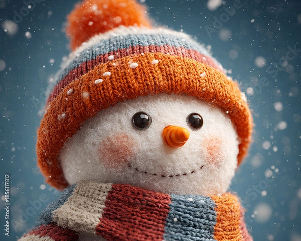 Obraz snowman in the snow