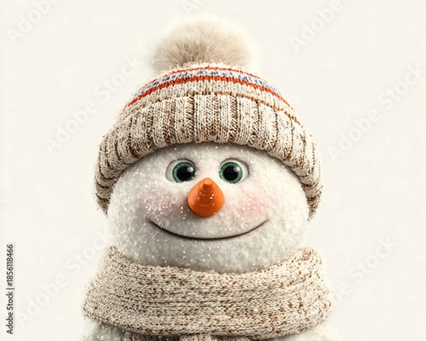 Obraz snowman isolated on white background