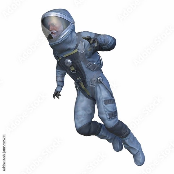 Obraz 宇宙飛行士　3DCGレンダリング