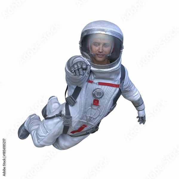 Obraz 宇宙飛行士　3DCGレンダリング