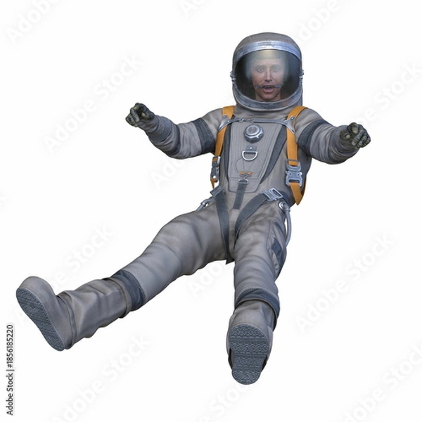 Obraz 宇宙飛行士　3DCGレンダリング