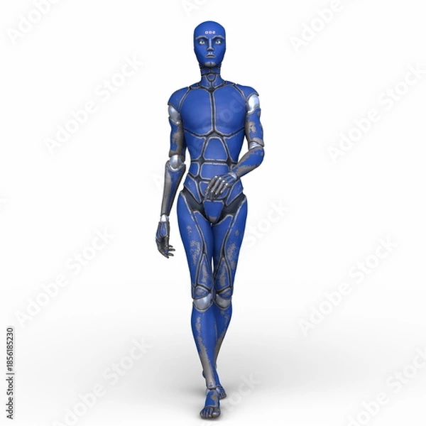 Obraz 男性サイボーグ　3DCGレンダリング