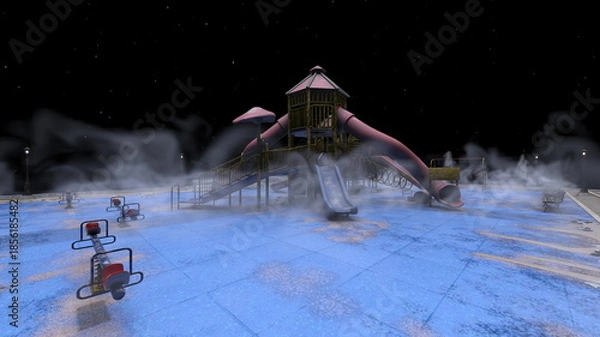 Obraz 公園　3DCGレンダリング