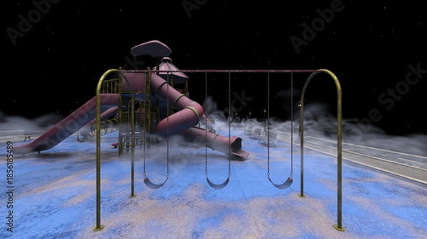 Obraz 公園　3DCGレンダリング