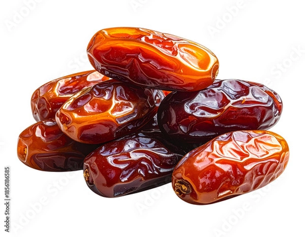 Obraz Assorted dried dates isolated on transparent background
