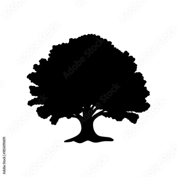 Obraz Vector tree sihouette