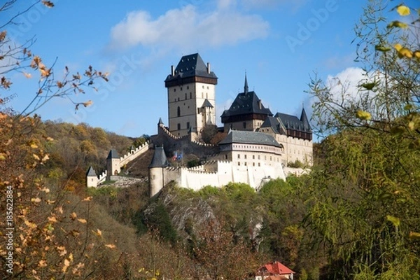 Obraz Royal castle Karlstejn in the Central Bohemia, Czech republic