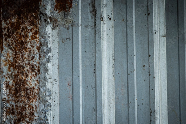Obraz Old corrugated galvanized iron texture background