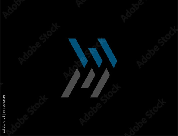 Obraz Abstract geometric design with dark background