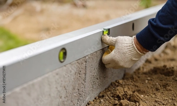 Obraz 水平器で高さを確認