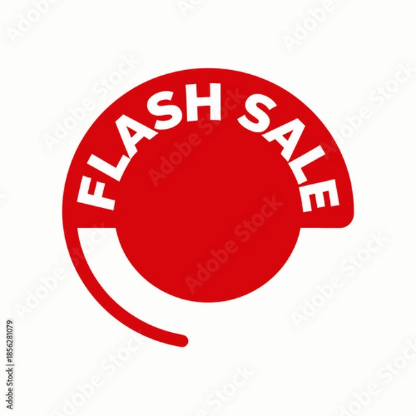 Obraz flash sale logo vector illustration
