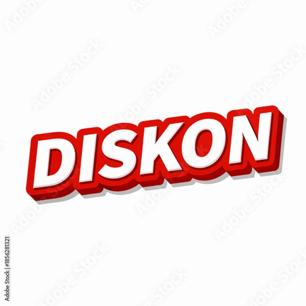 Obraz discount logo vector illustration