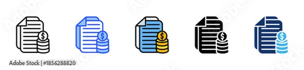 Obraz Performance Bonus Icon Collection With Multiple Styles