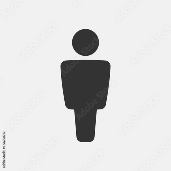 Fototapeta Simple Man or Person Vector Icon