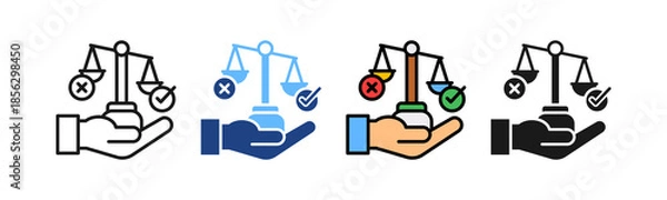 Obraz Ethical Responsibility multiple icon