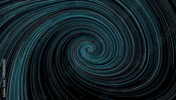 Obraz Abstract Digital Wave Pattern in Deep Blue and Teal