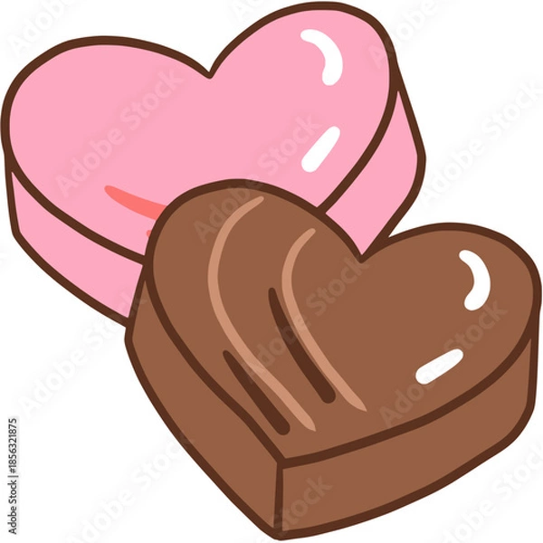 Obraz heart shaped cookies