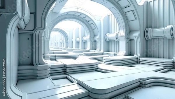 Obraz Future cabin with open and deep space