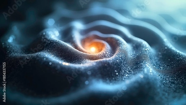 Obraz Vortex wave light core minimalist art image