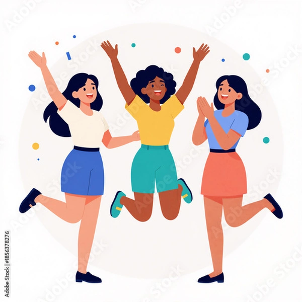 Fototapeta young people dancing