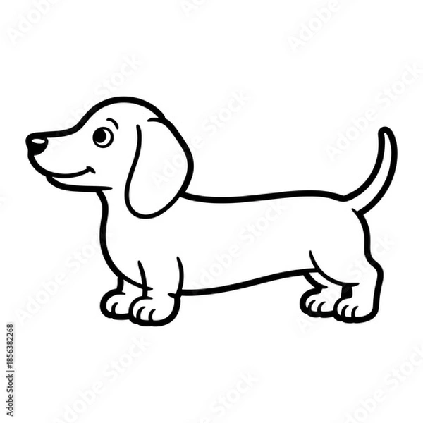 Obraz Dachshund Outline