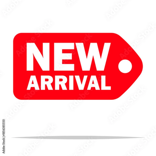 Obraz New arrival price tag vector isolated illustration
