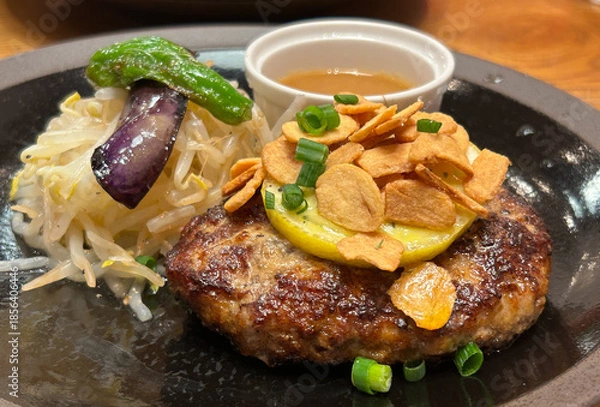 Obraz 鬼おろしハンバーグステーキ