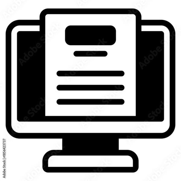 Obraz Computer Screen Document Icon