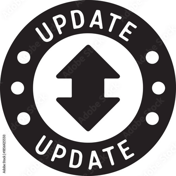 Obraz Update icon with arrow symbol