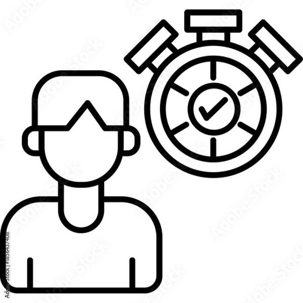 Obraz Respect for Deadlines Icon