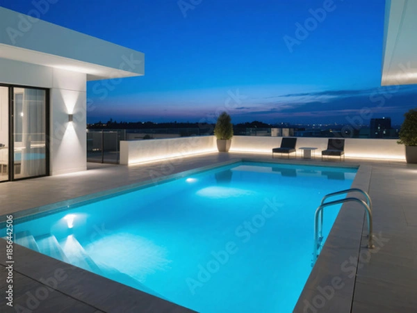 Fototapeta Empty Pools Eerie Liminal Space