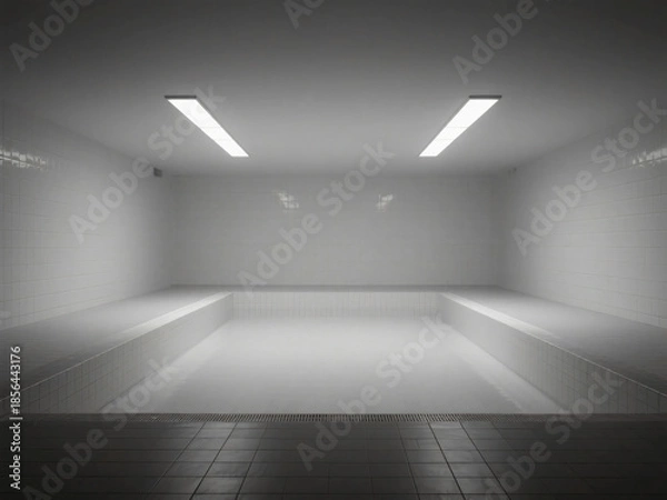 Fototapeta Empty Pools Eerie Liminal Space
