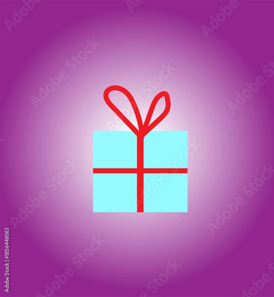 Fototapeta gift box on a bright background,