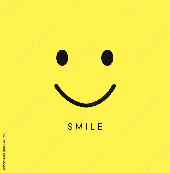 Obraz Smile Vector Template Design Illustration
