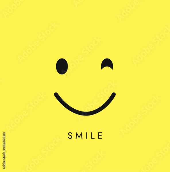 Obraz Smile Vector Template Design Illustration