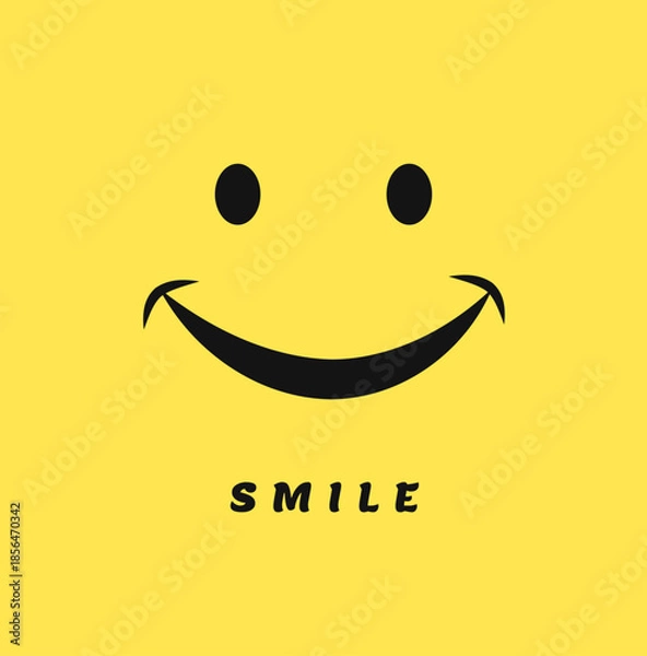Obraz Smile Vector Template Design Illustration