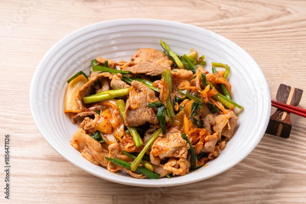 Obraz 豚キムチ炒め