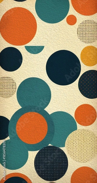 Fototapeta Abstract illustration for printing on wall decorations, fabric pattern, for use in graphics. Oil painting