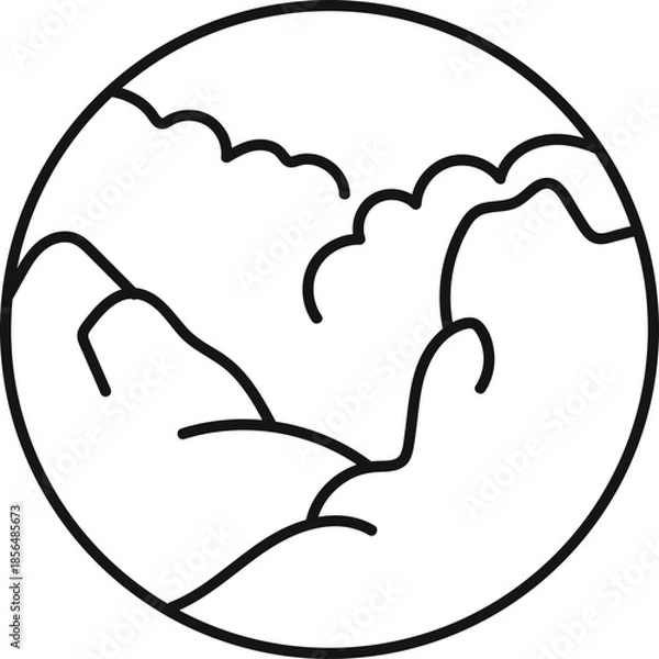 Fototapeta Monoline Badge Design Collection Element