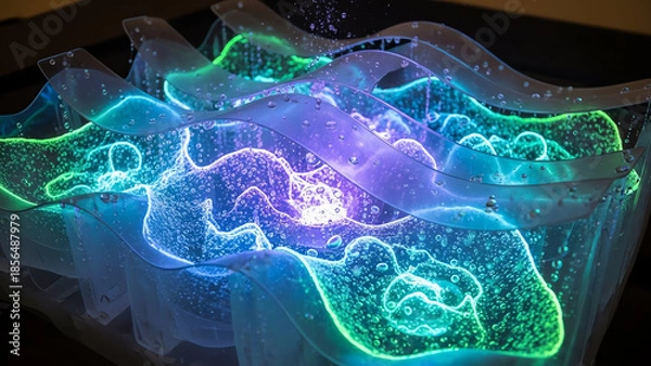 Obraz Aurora Glow Waves in Translucent Sheets