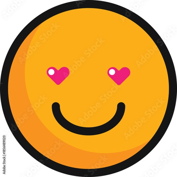 Fototapeta Cute Message App Emoji Pack Element