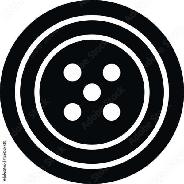 Obraz Sewing Button Icon