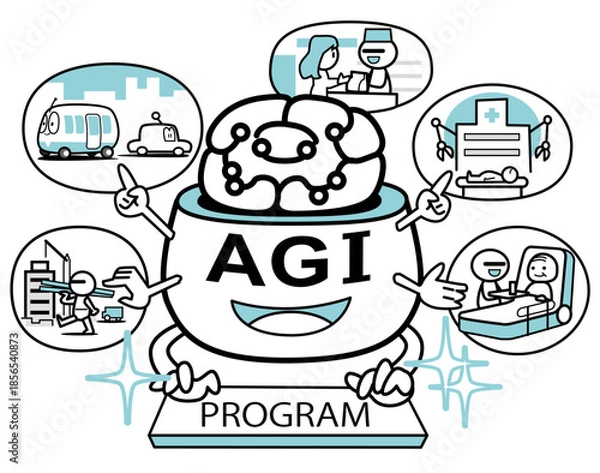 Fototapeta 何でも出来るAGI