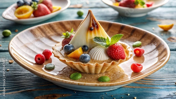 Obraz fruit cake with berries