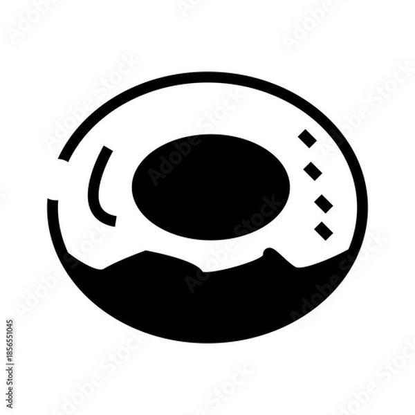 Fototapeta donut cake icon vector illustration
