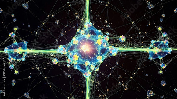 Obraz Digital Network Structure