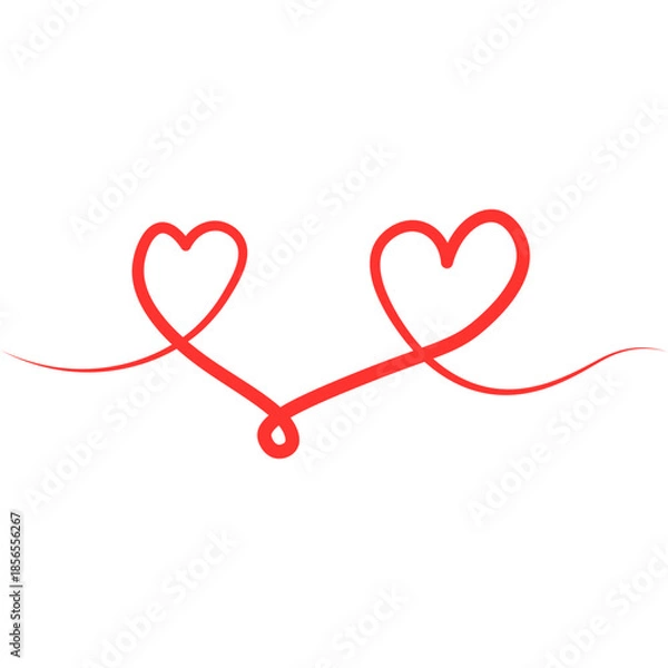 Obraz Heart Line Continuous