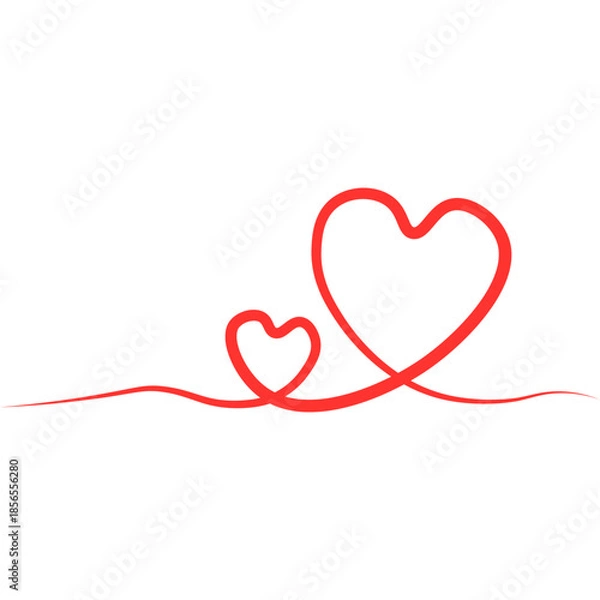 Obraz Heart Line Continuous